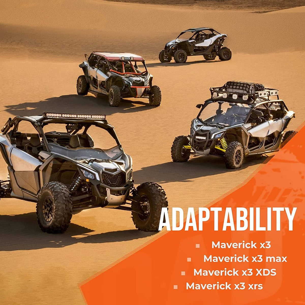 Kemimoto Can-Am Maverick X3/Max Left & Right Front Headlight Cover Trim