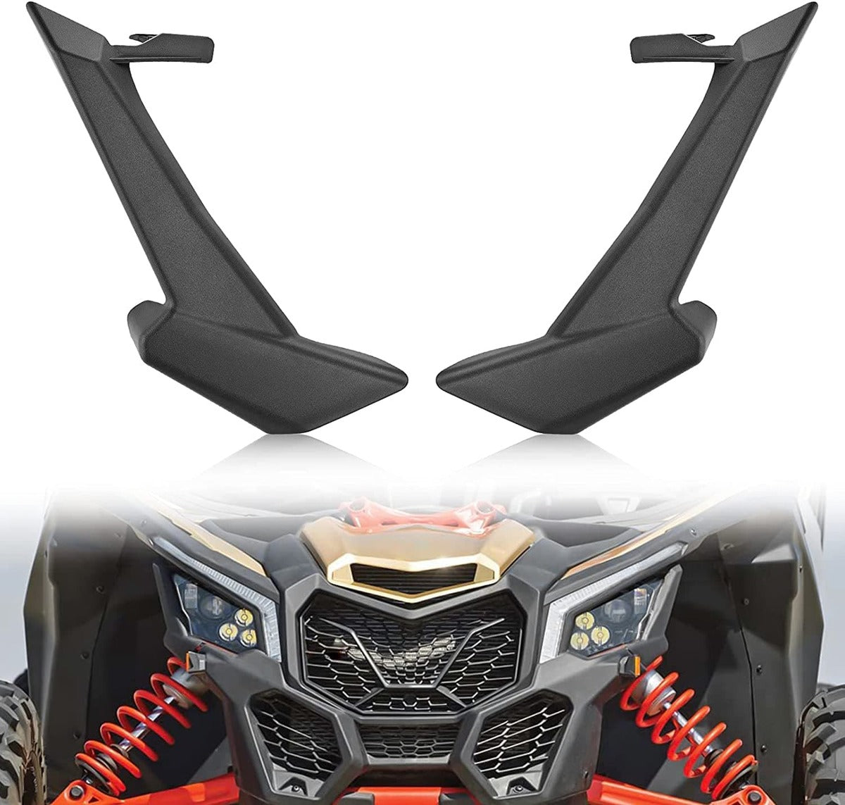 Kemimoto Can-Am Maverick X3/Max Left & Right Front Headlight Cover Trim