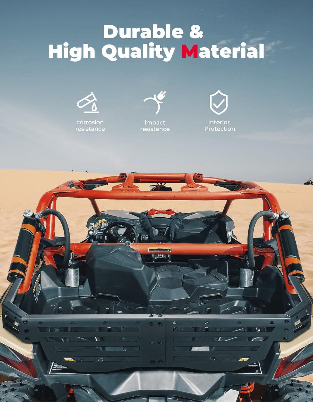 Kemimoto Can-Am Maverick X3/MAX LinQ Pivoting Rack & Rear Cargo Tailgate