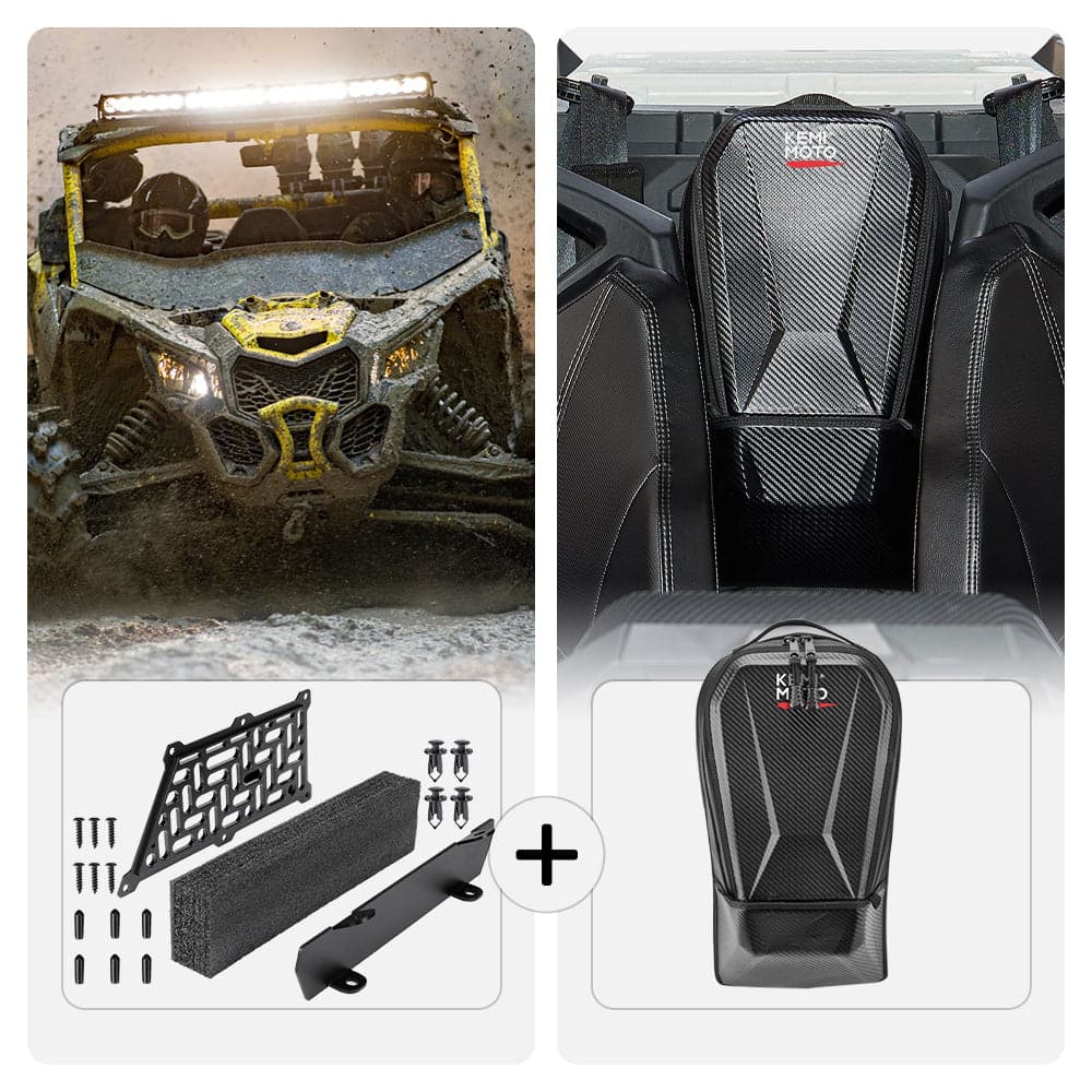 Kemimoto Can-Am Maverick X3/MAX Noise Reduction Kit & Center Storage Bag