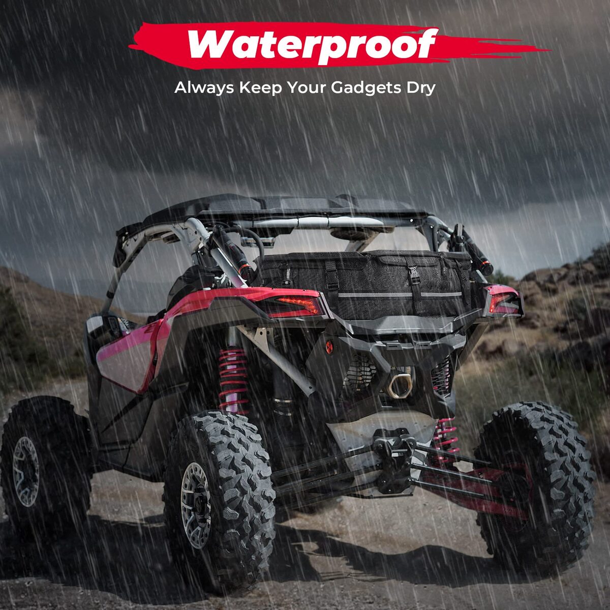 Kemimoto Can-Am Maverick X3/MAX Rear Storage Bag