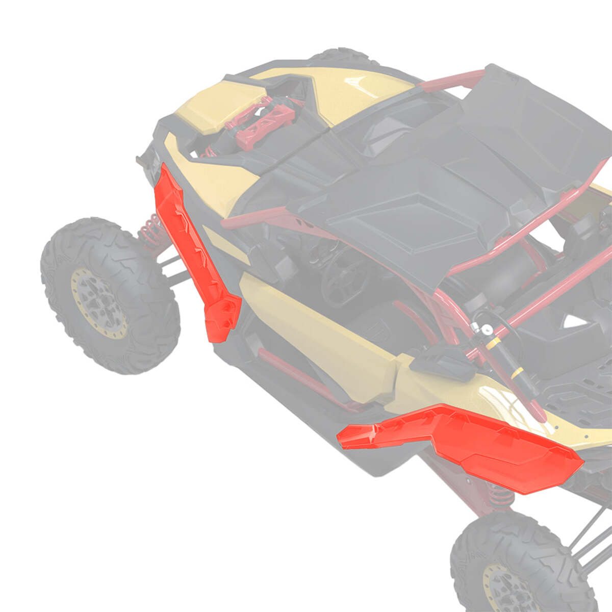 Kemimoto Can-Am Maverick X3 /MAX Red Fender Flares