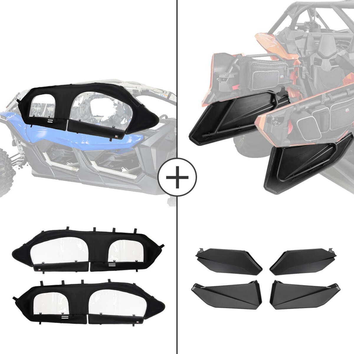 Kemimoto Can-Am Maverick X3 Max Soft Cab Enclosure & Lower Door Inserts