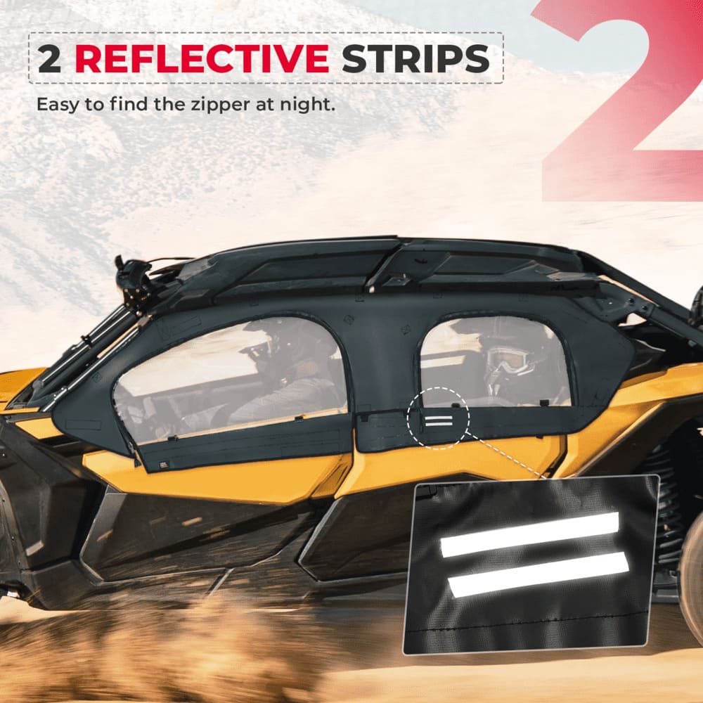 Kemimoto Can-Am Maverick X3 Max Soft Cab Enclosure Upper Doors