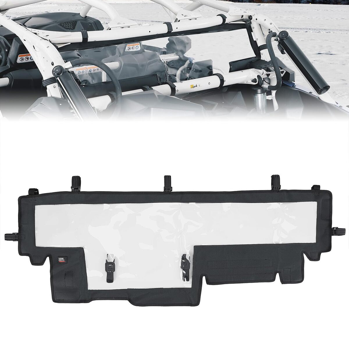 Kemimoto Can-Am Maverick X3 MAX Soft Rear Windshield Back Window