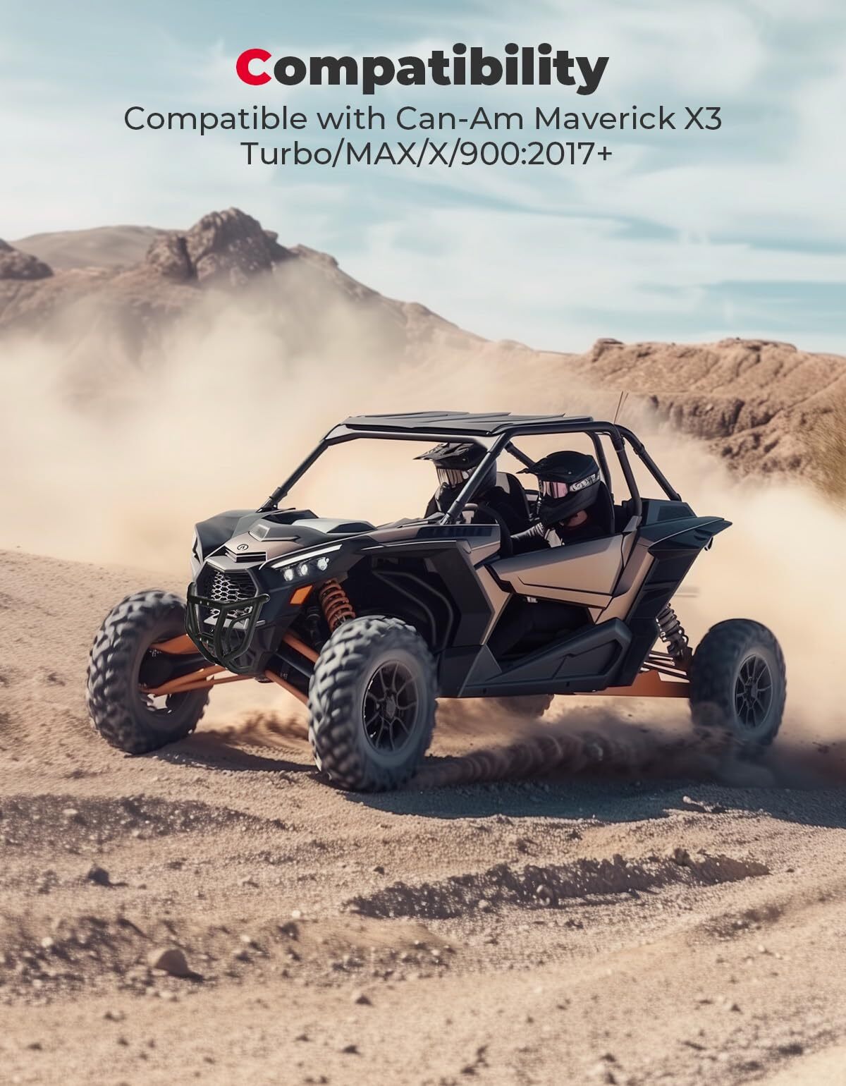 Kemimoto Can-Am Maverick X3 / MAX Spotlight Ready Front Bumper