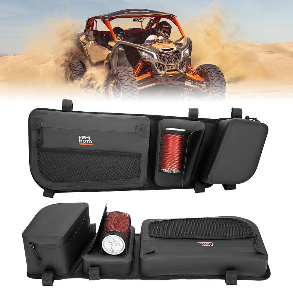 Kemimoto Can-Am Maverick X3/MAX Water-Repellent Door Bags