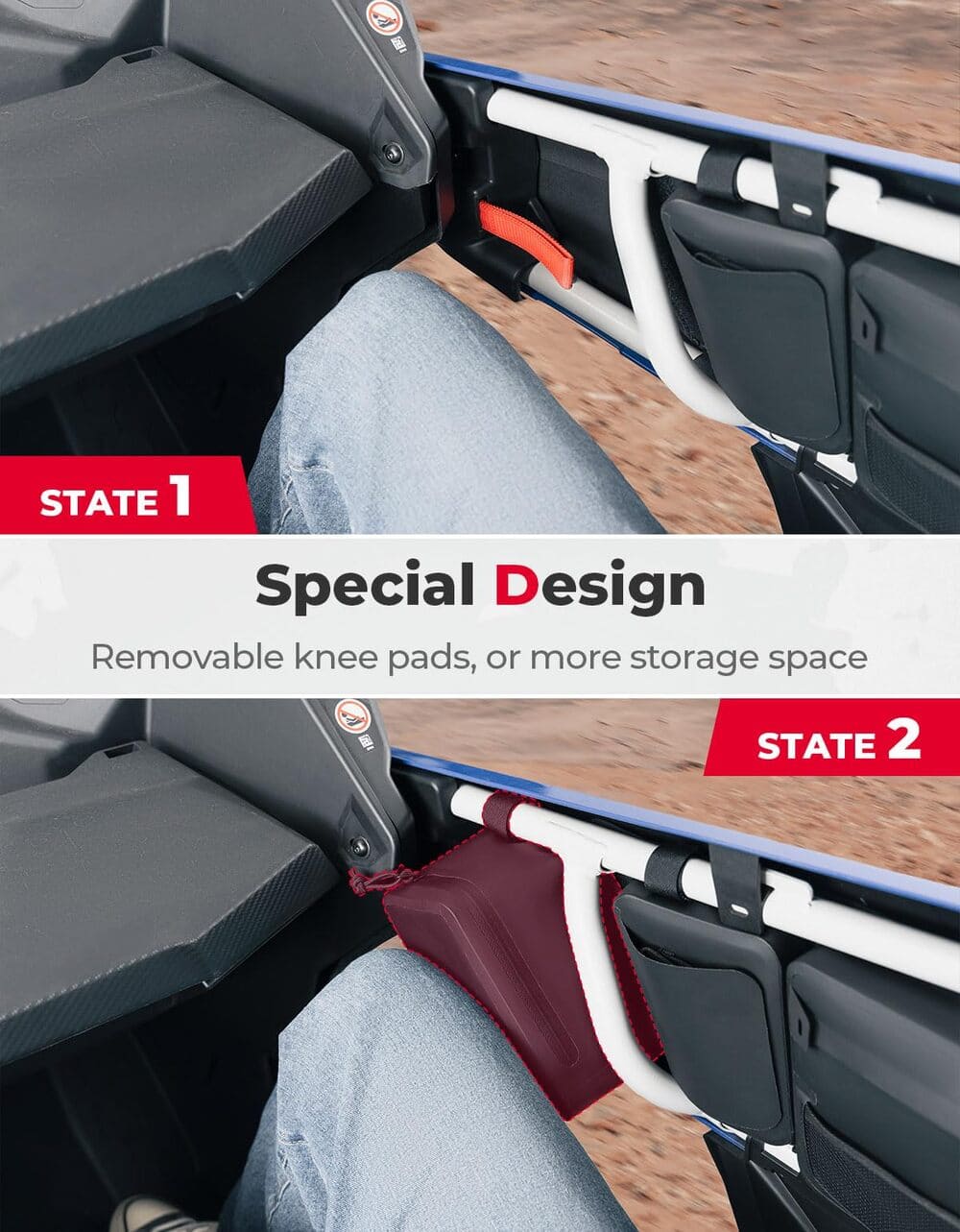 Kemimoto Can-Am Maverick X3/MAX Water-Repellent Door Bags