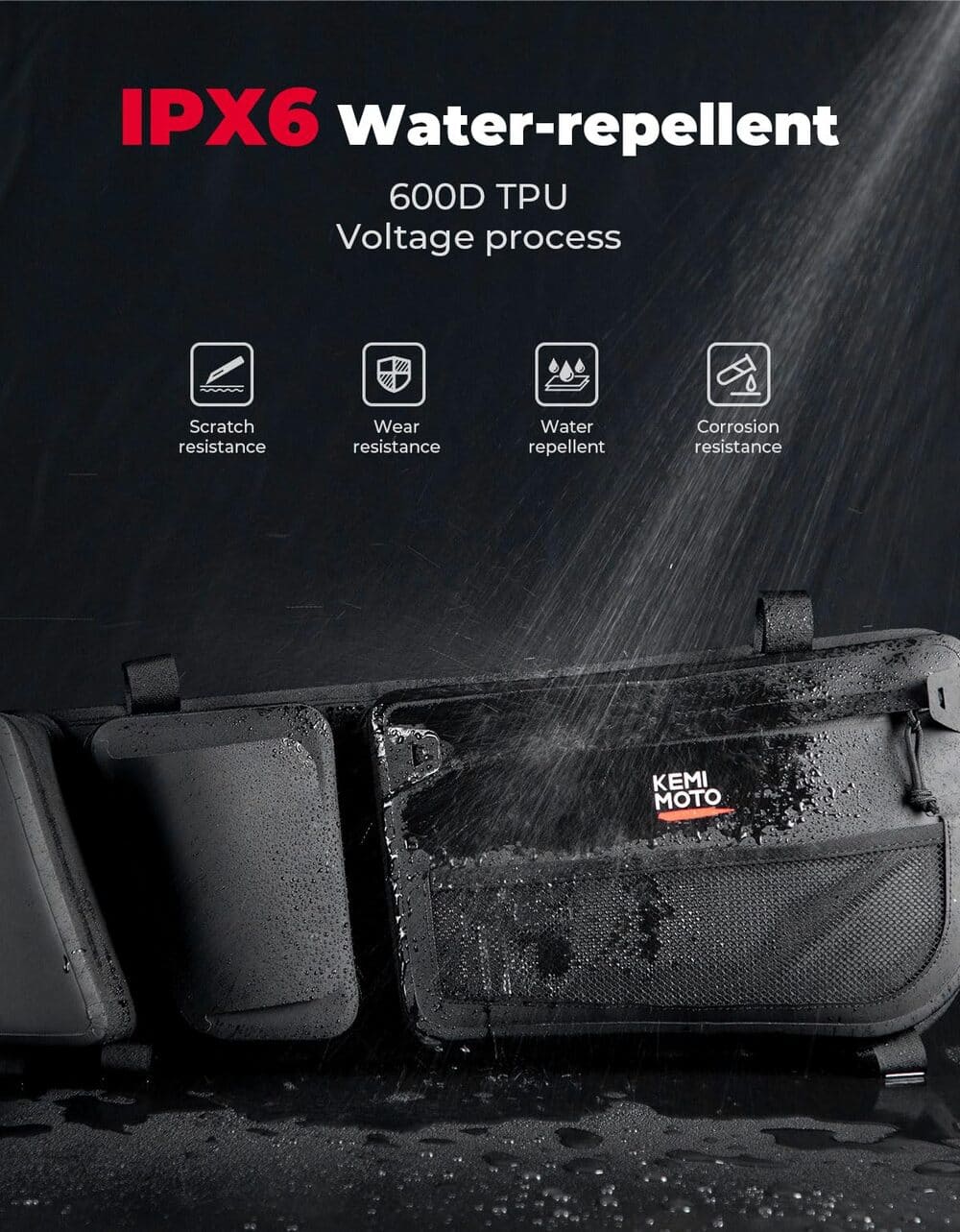 Kemimoto Can-Am Maverick X3/MAX Water-Repellent Door Bags