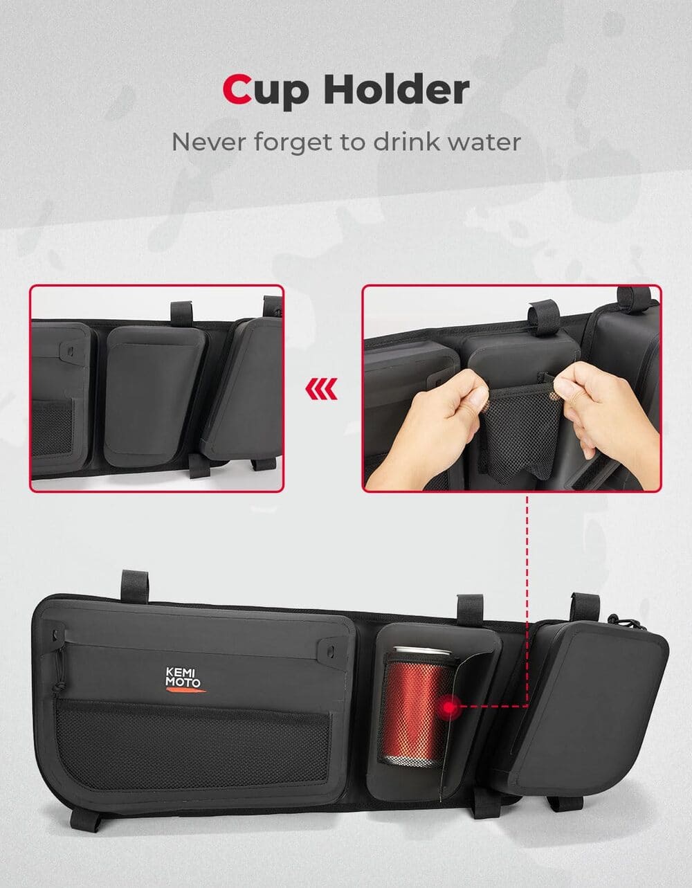 Kemimoto Can-Am Maverick X3/MAX Water-Repellent Door Bags