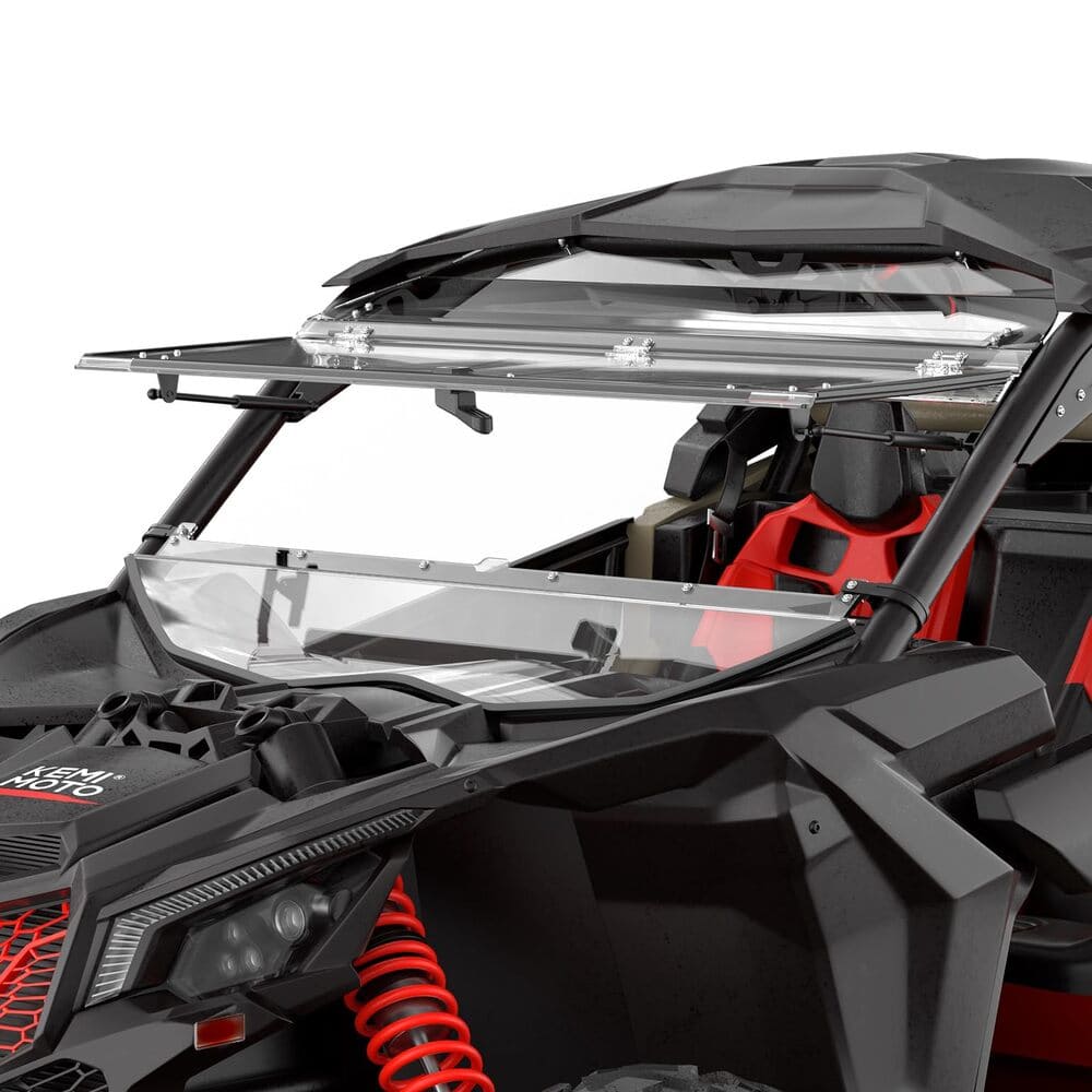 Kemimoto Can-Am Maverick X3/Max Upgraded Flip Windshield
