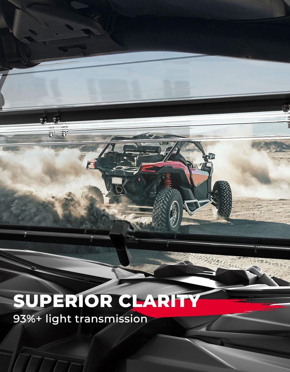 Kemimoto Can-Am Maverick X3/Max Upgraded Flip Windshield