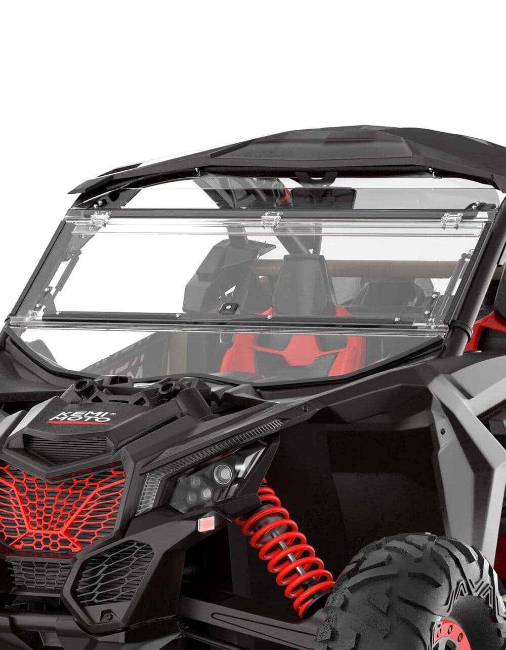 Kemimoto Can-Am Maverick X3/Max Upgraded Flip Windshield