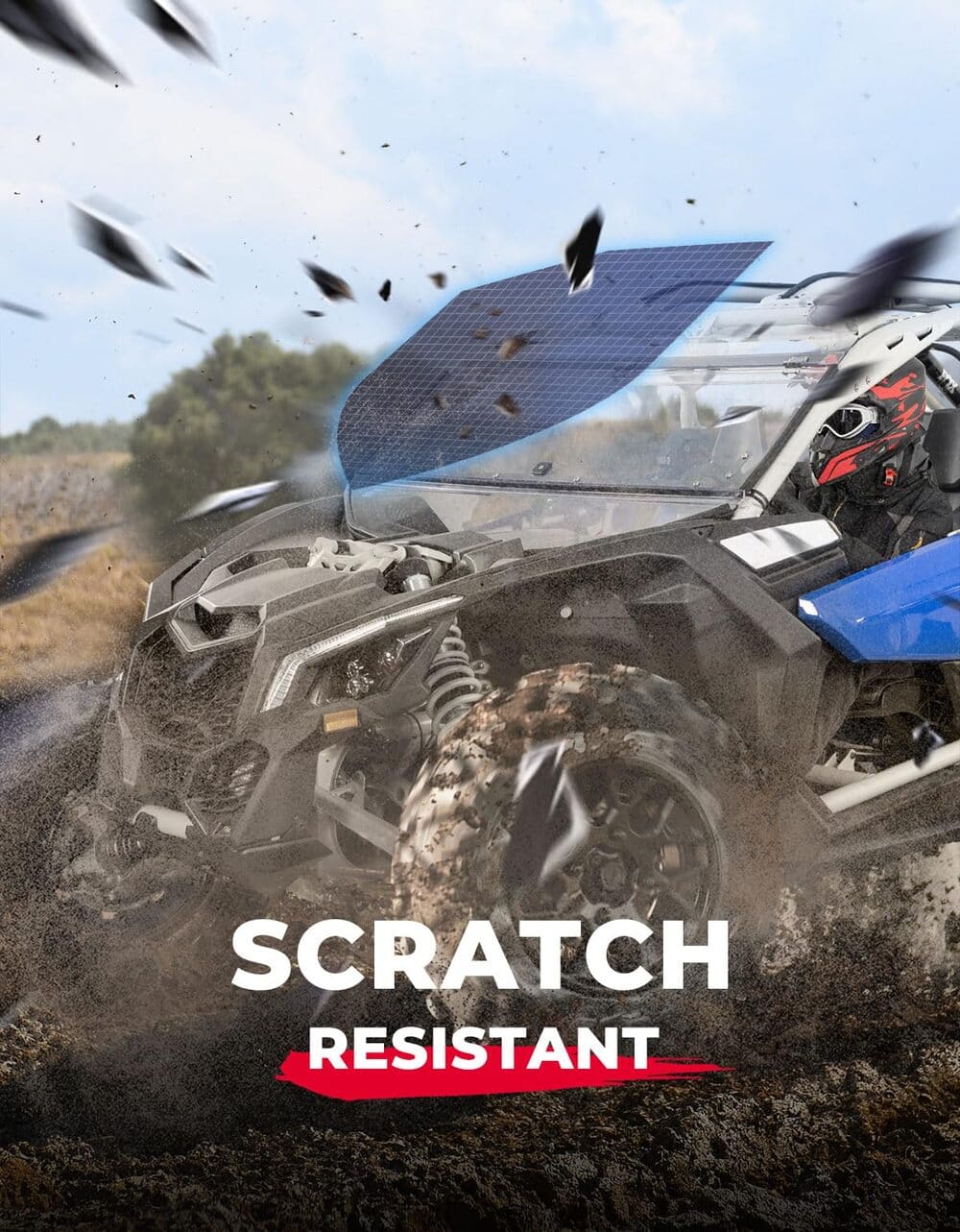 Kemimoto Can-Am Maverick X3/Max Upgraded Flip Windshield