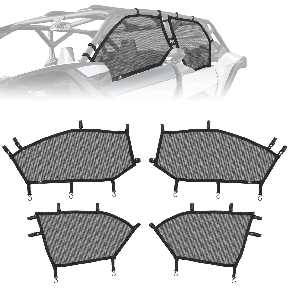 Kemimoto Can-Am Maverick X3 Max Window Nets Set of Four
