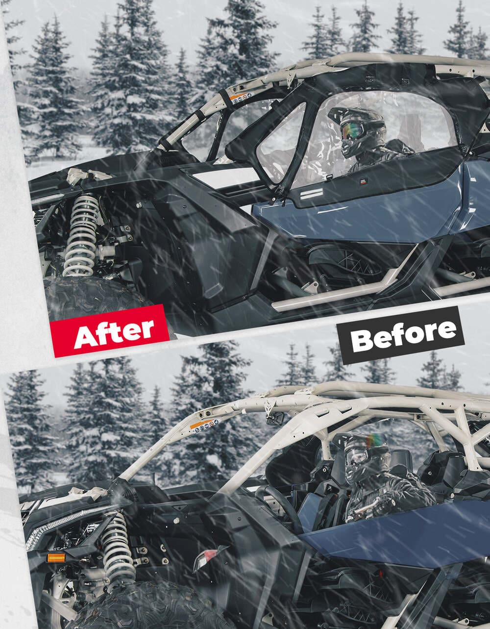 Kemimoto Can-Am Maverick X3 Soft Cab Enclosures & Lower Doors