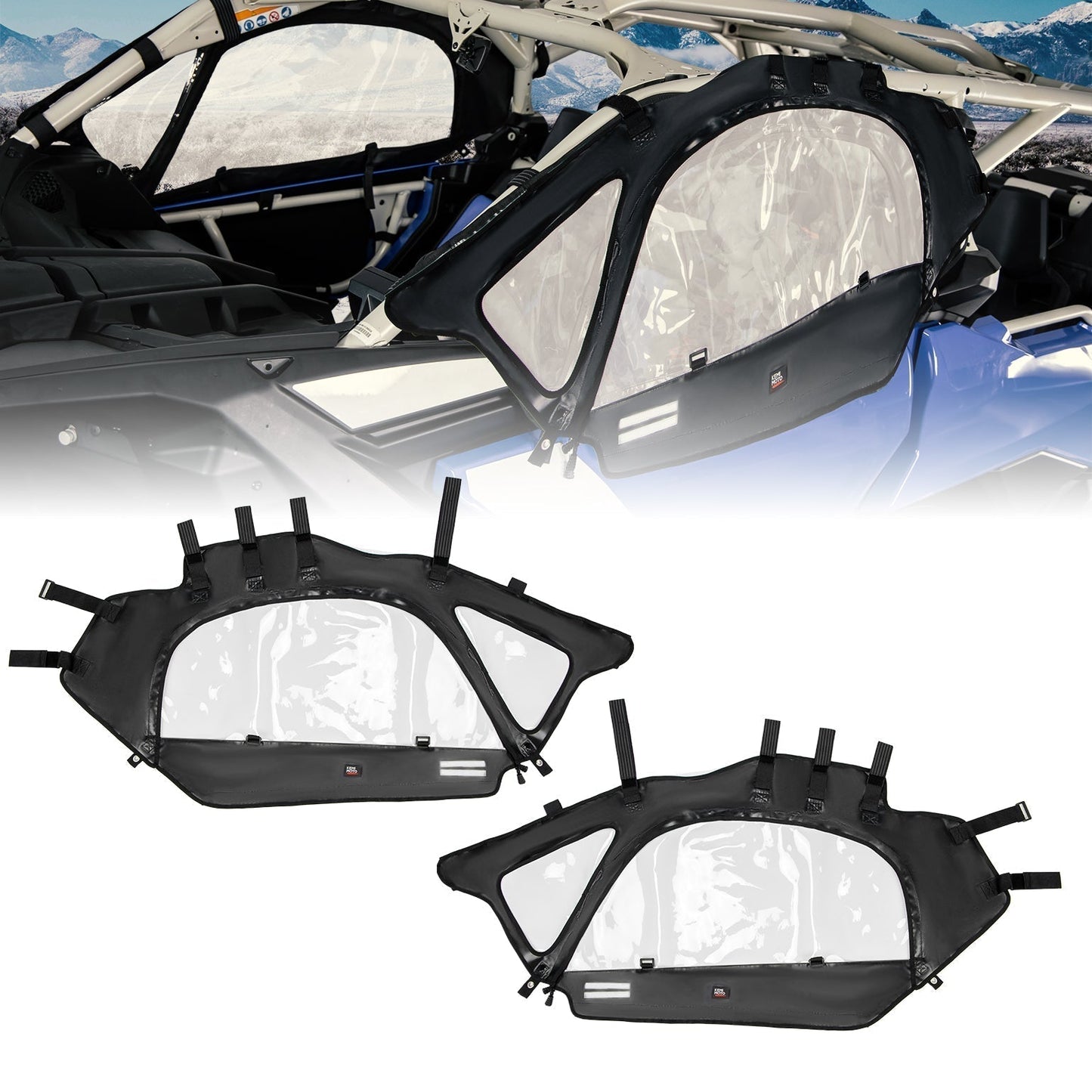 Kemimoto Can-Am Maverick X3 Soft Cab Enclosures & Rear Windshield