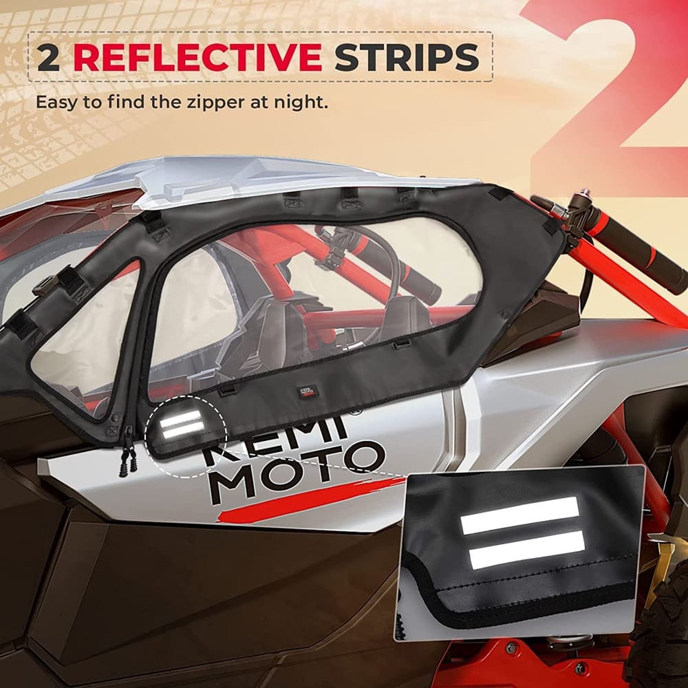 Kemimoto Can-Am Maverick X3 Soft Cab Enclosures Upper Windows