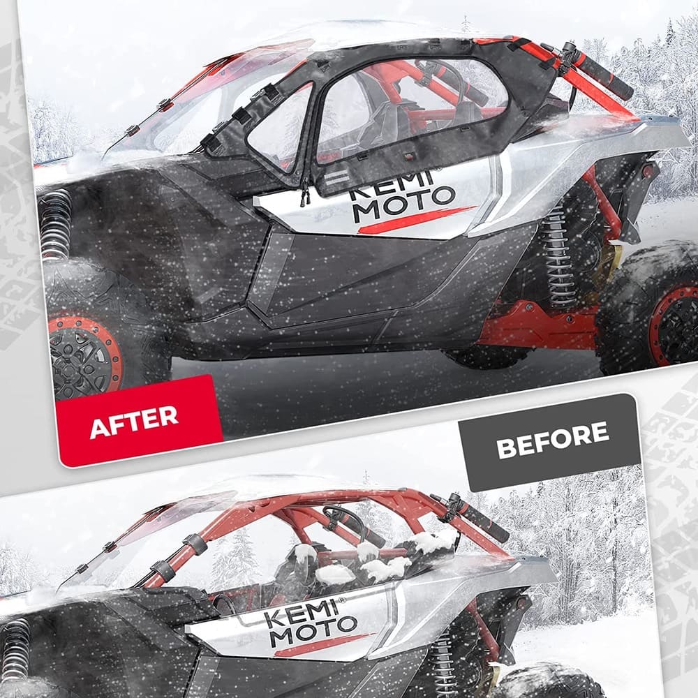 Kemimoto Can-Am Maverick X3 Soft Cab Enclosures Upper Windows