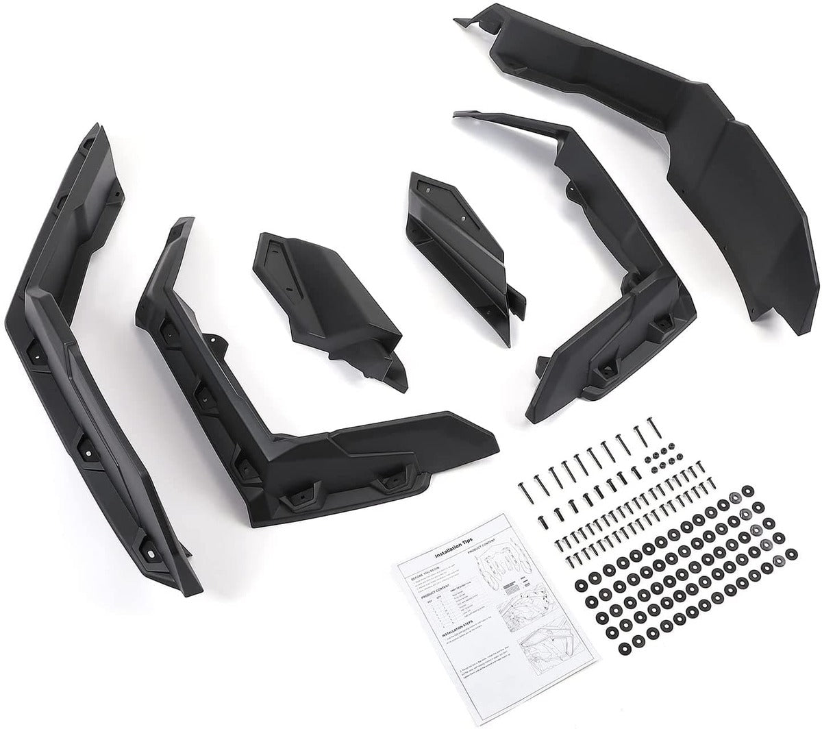 Kemimoto Can-Am Maverick X3 / X3 Max Fender Flares & Side mirrors & Door Bags