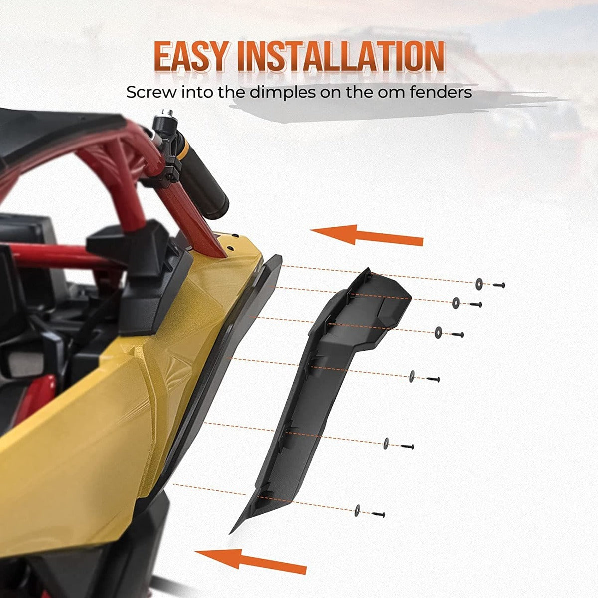 Kemimoto Can-Am Maverick X3 / X3 Max Fender Flares & Side mirrors & Door Bags