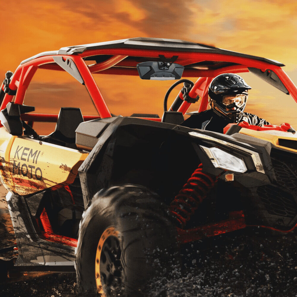 Kemimoto Can-Am Maverick X3/X3 MAX LED Rear Mirror w/Interior Lights
