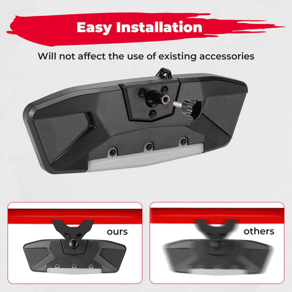 Kemimoto Can-Am Maverick X3/X3 MAX LED Rear Mirror w/Interior Lights