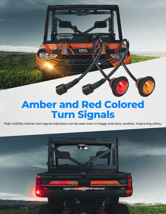 Kemimoto Universal UTV Plug & Play Turn Signal Kit