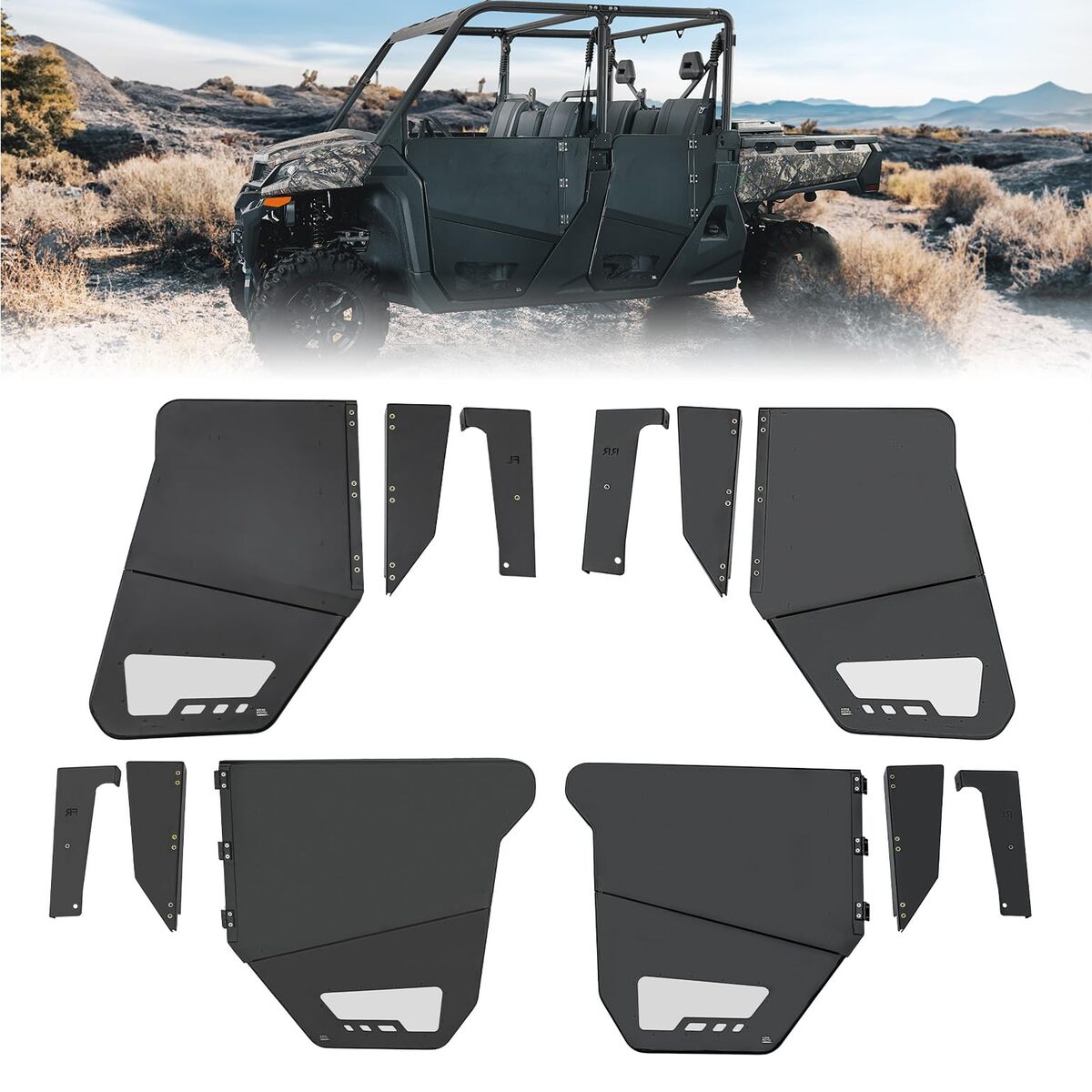 Kemimoto CF Moto UForce 1000XL Aluminum 4pcs Half Doors