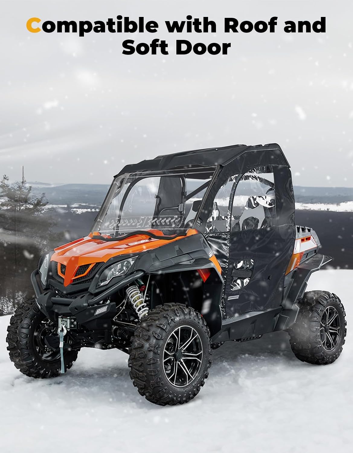 Kemimoto CF Moto ZForce Front Windshield w/Sliding Window