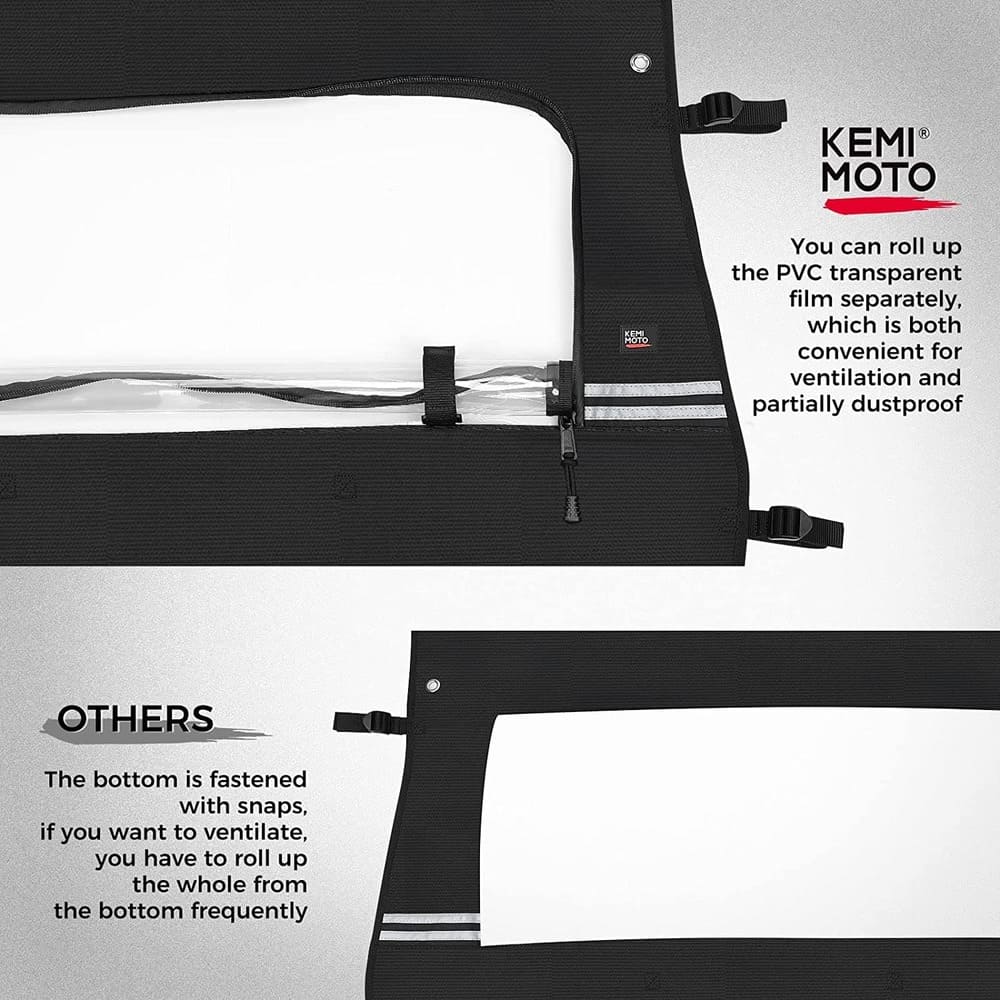 Kemimoto CF Moto ZForce 500 / 800 / 1000 Roll Up/Down Rear Windshield