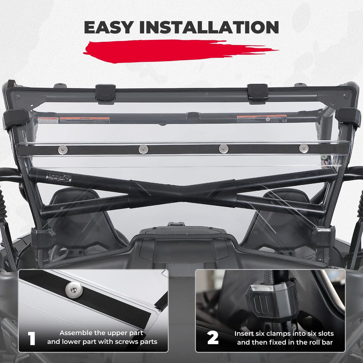 Kemimoto CF Moto ZForce 950 Rear Windshield Scratch Resistant
