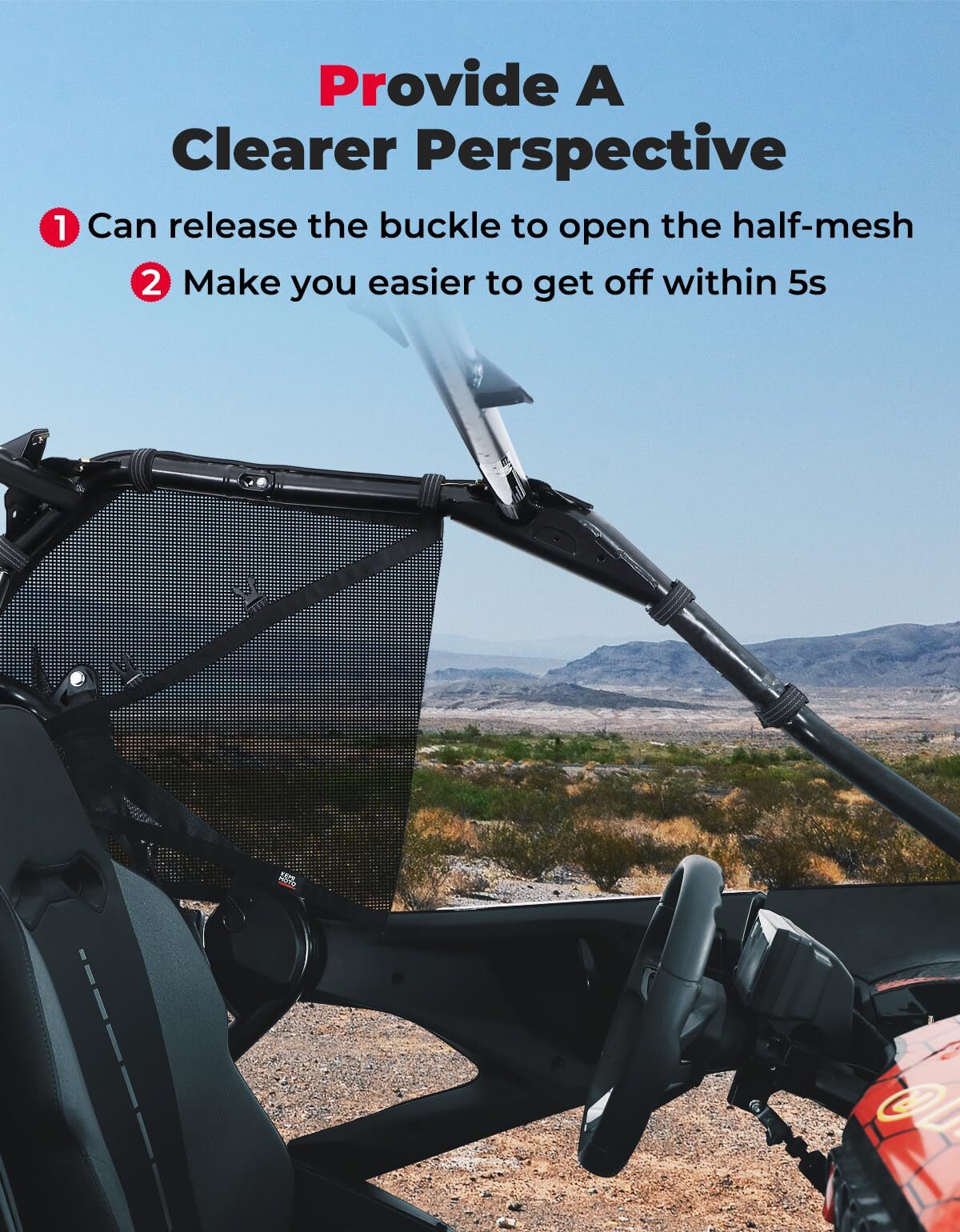 Kemimoto CF Moto ZForce 950 Upgraded Window Nets
