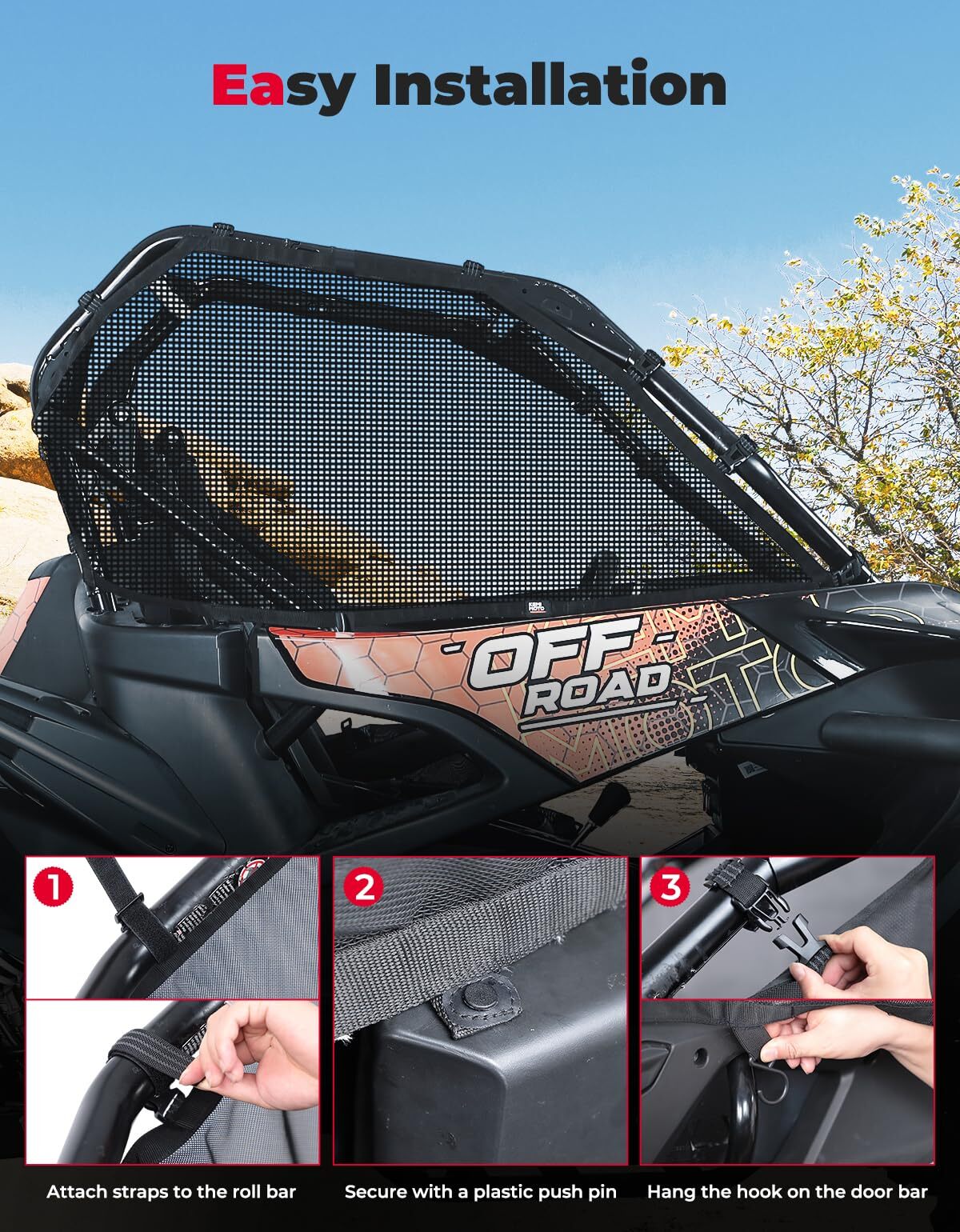 Kemimoto CF Moto ZForce 950 Upgraded Window Nets