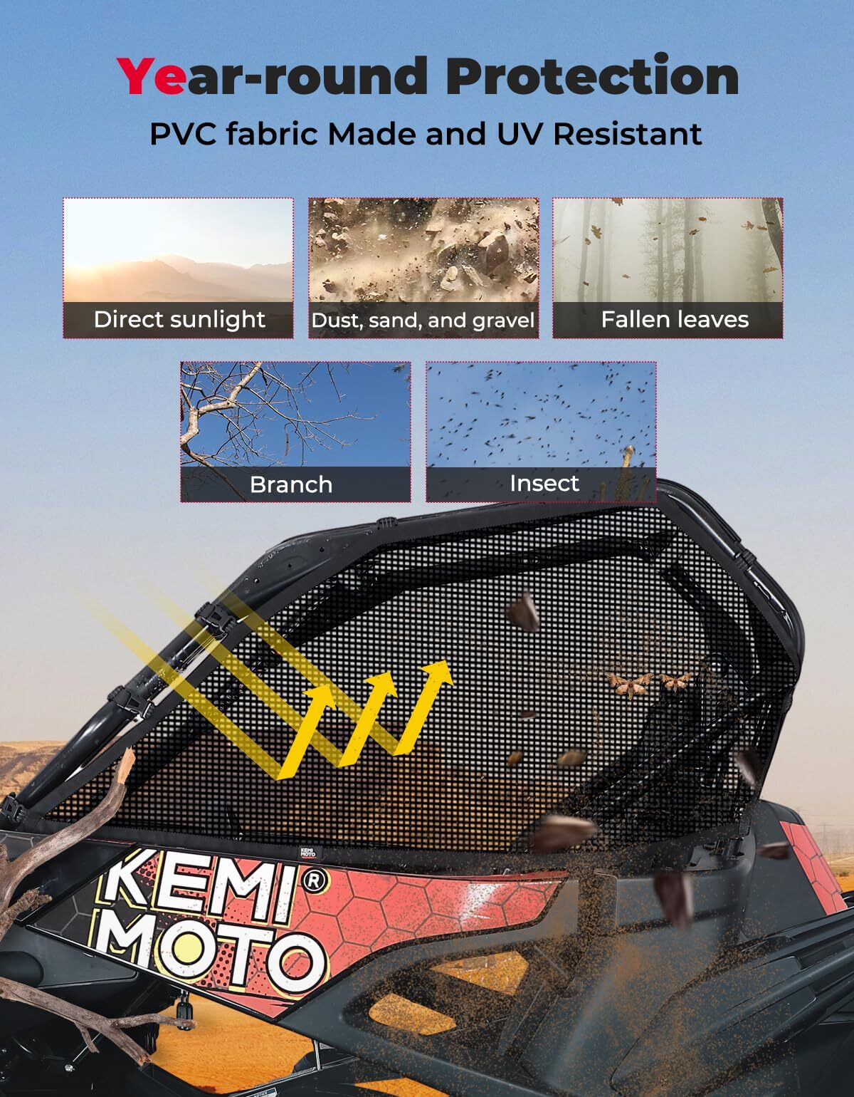 Kemimoto CF Moto ZForce 950 Upgraded Window Nets