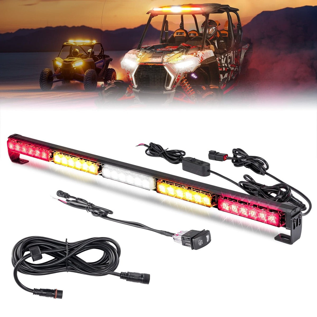 Kemimoto 30" UTV Chase Light Bar