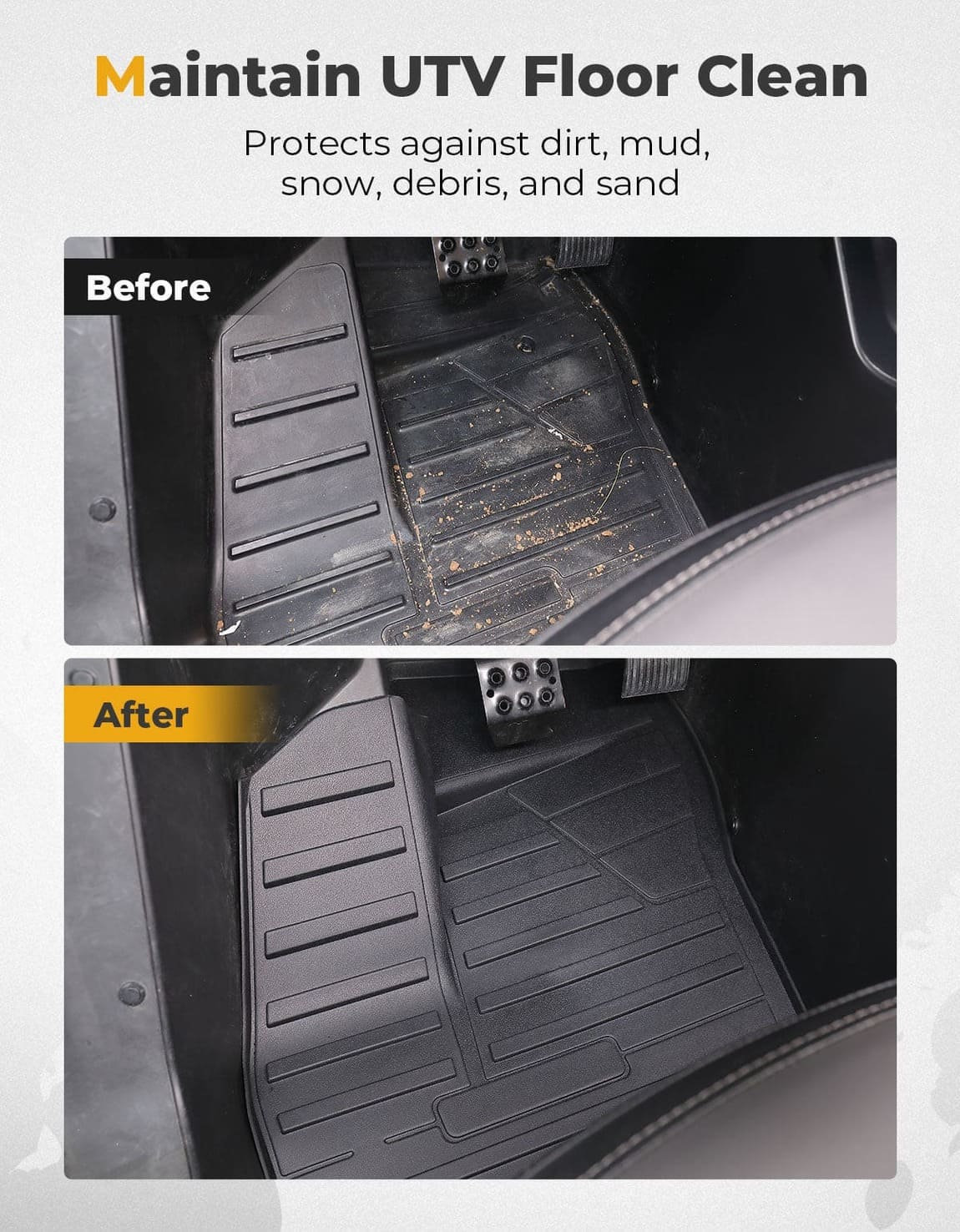 Kemimoto CFMoto UForce TPE Front Floor Mats