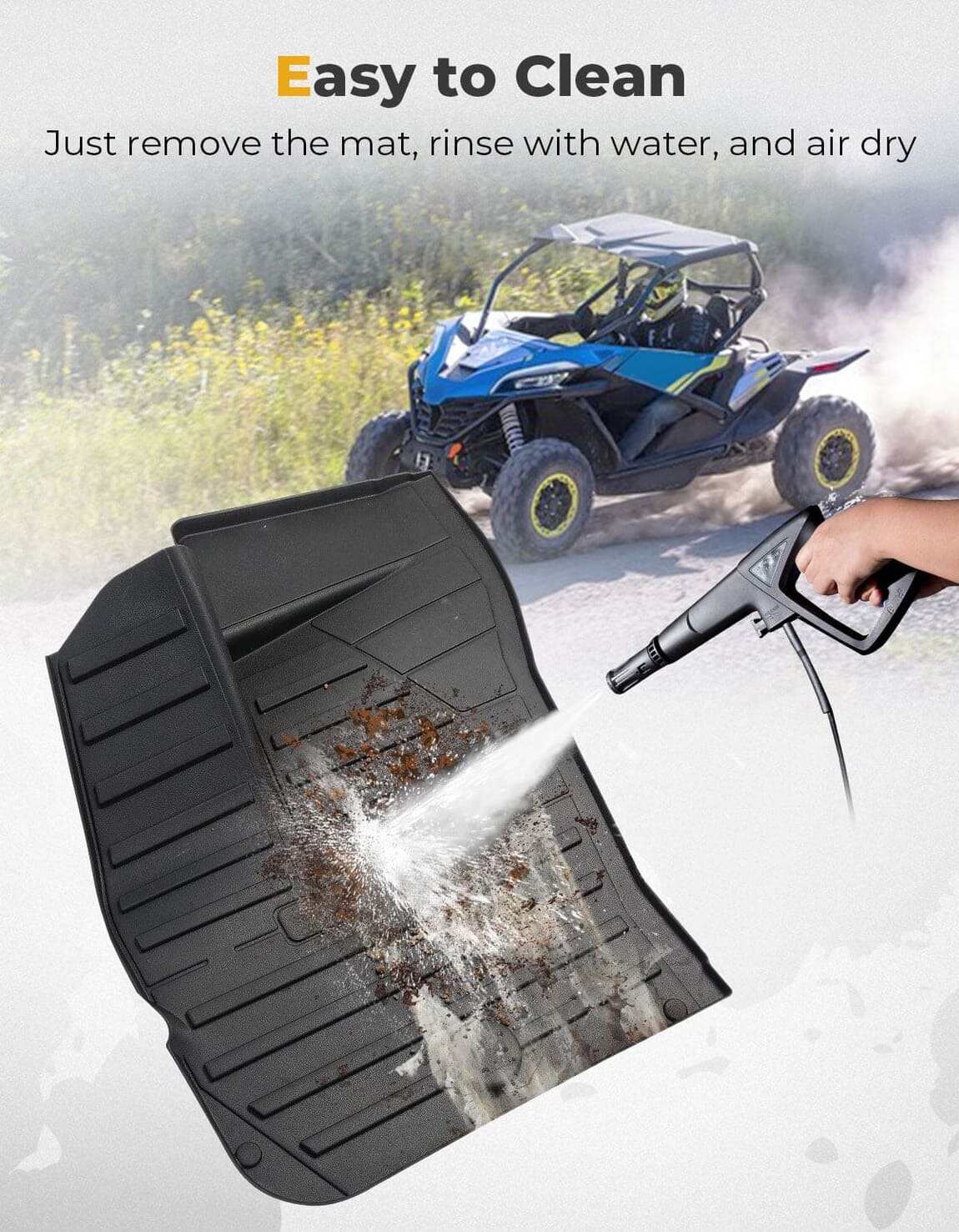 Kemimoto CFMoto UForce TPE Front Floor Mats