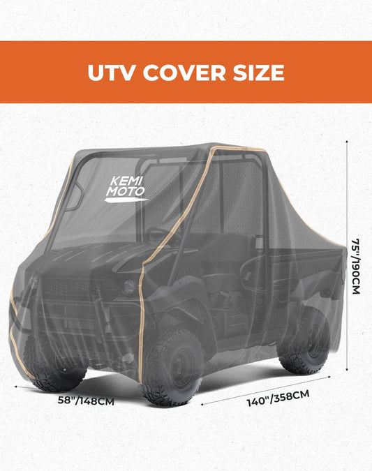 Kemimoto 420D oxford fabric 2-3 Seaters UTV Cover