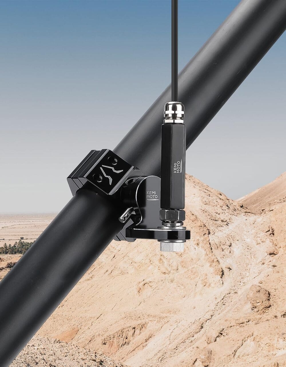 Kemimoto Flag Mount for 1/4''-5/16" Mounting Base 1Pc Black