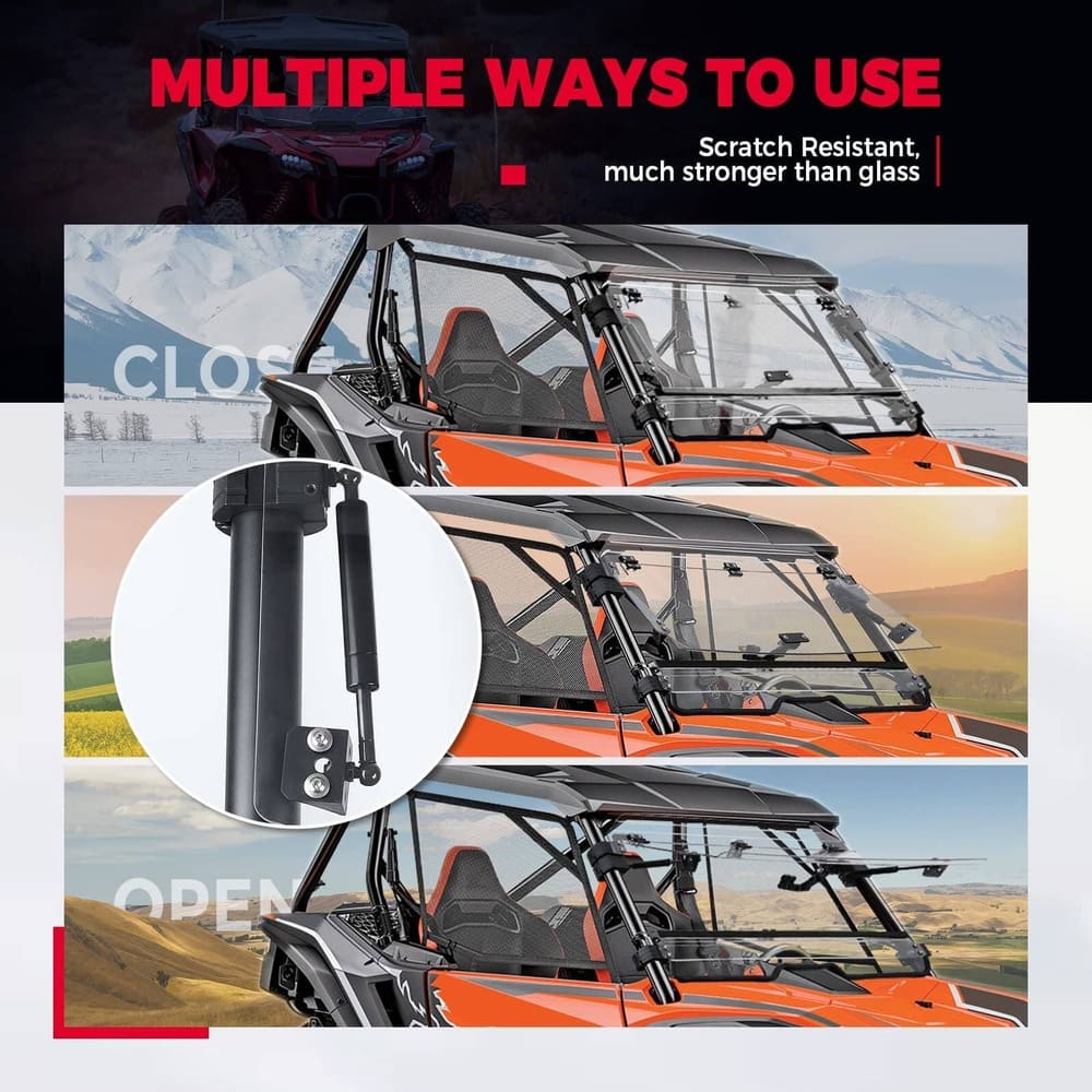 Kemimoto Honda Talon Flip 3-in-1 Windshield