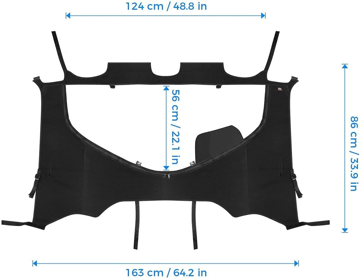 Kemimoto Honda Pioneer 1000-5 Fabric Rear Panel w/Open Window