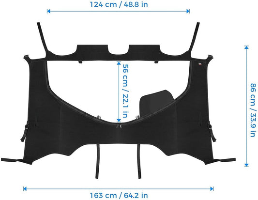 Kemimoto Honda Pioneer 1000-5 Fabric Rear Panel w/Open Window