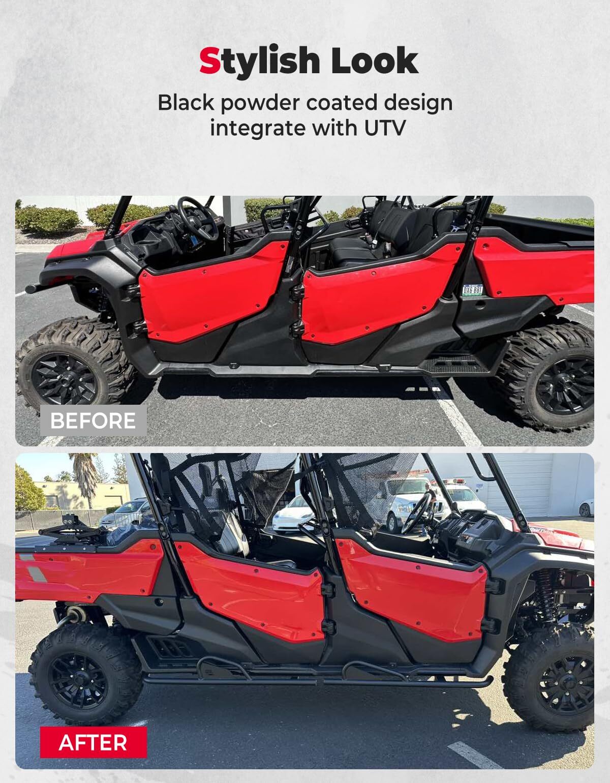 Kemimoto Honda Pioneer 1000-6 4 Pcs Nerf Bars