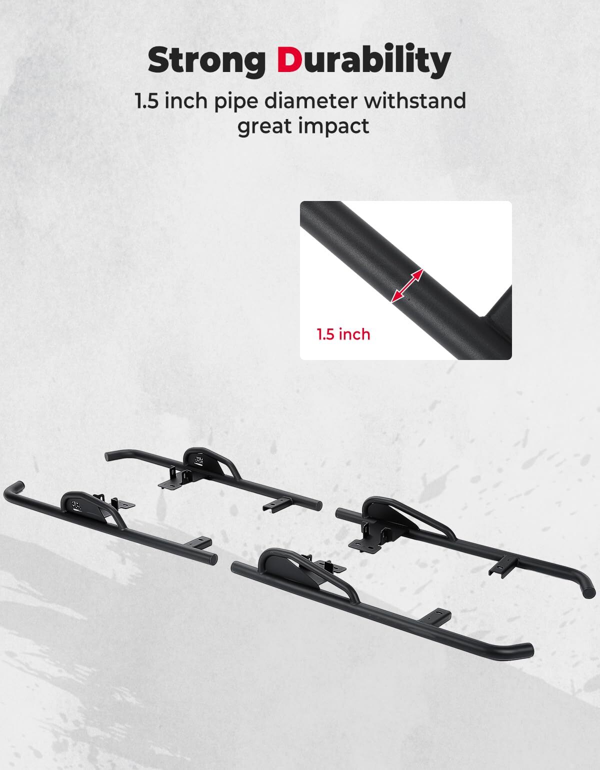 Kemimoto Honda Pioneer 1000-6 4 Pcs Nerf Bars
