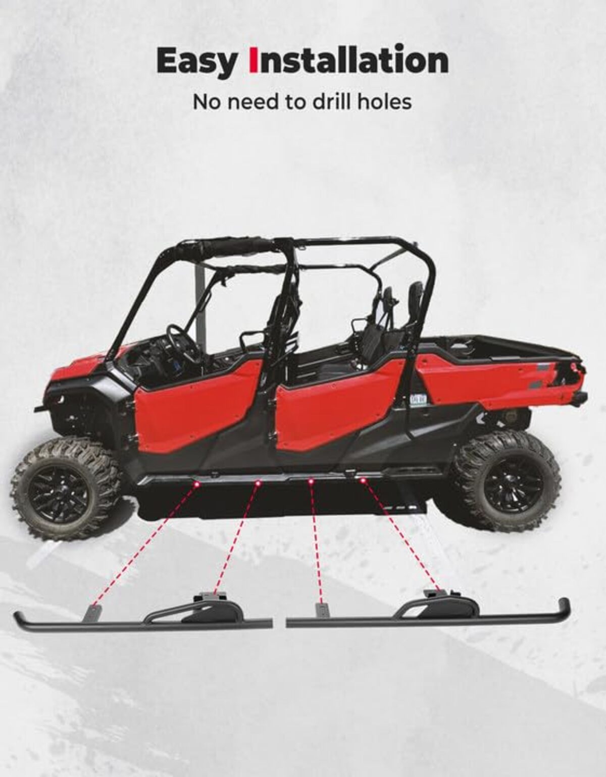 Kemimoto Honda Pioneer 1000-6 4 Pcs Nerf Bars