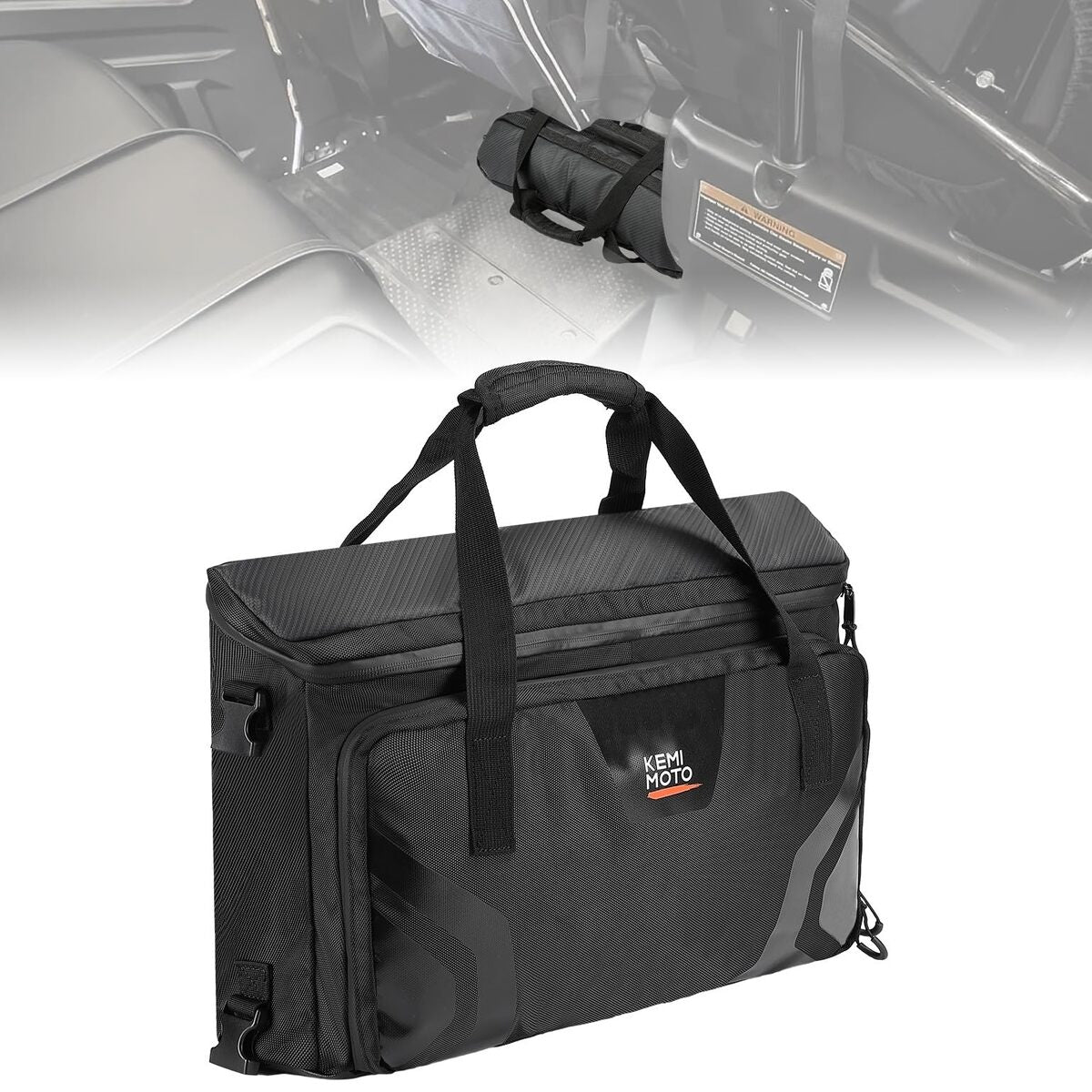 Kemimoto Honda Pioneer 1000-6 UTV Tool Bag, 16L Storage Bag Under Seat