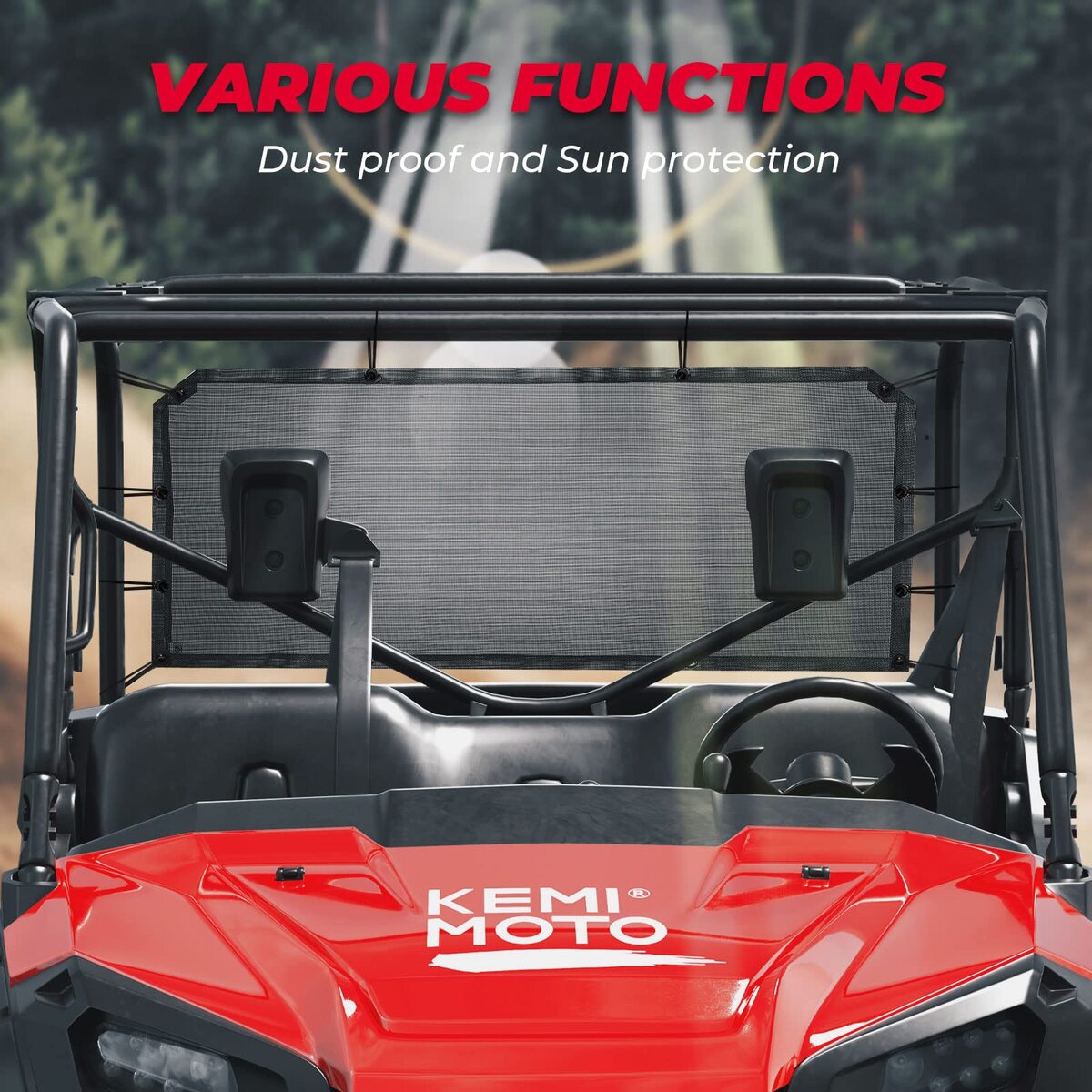 Kemimoto Honda Pioneer Soft Rear Window Net
