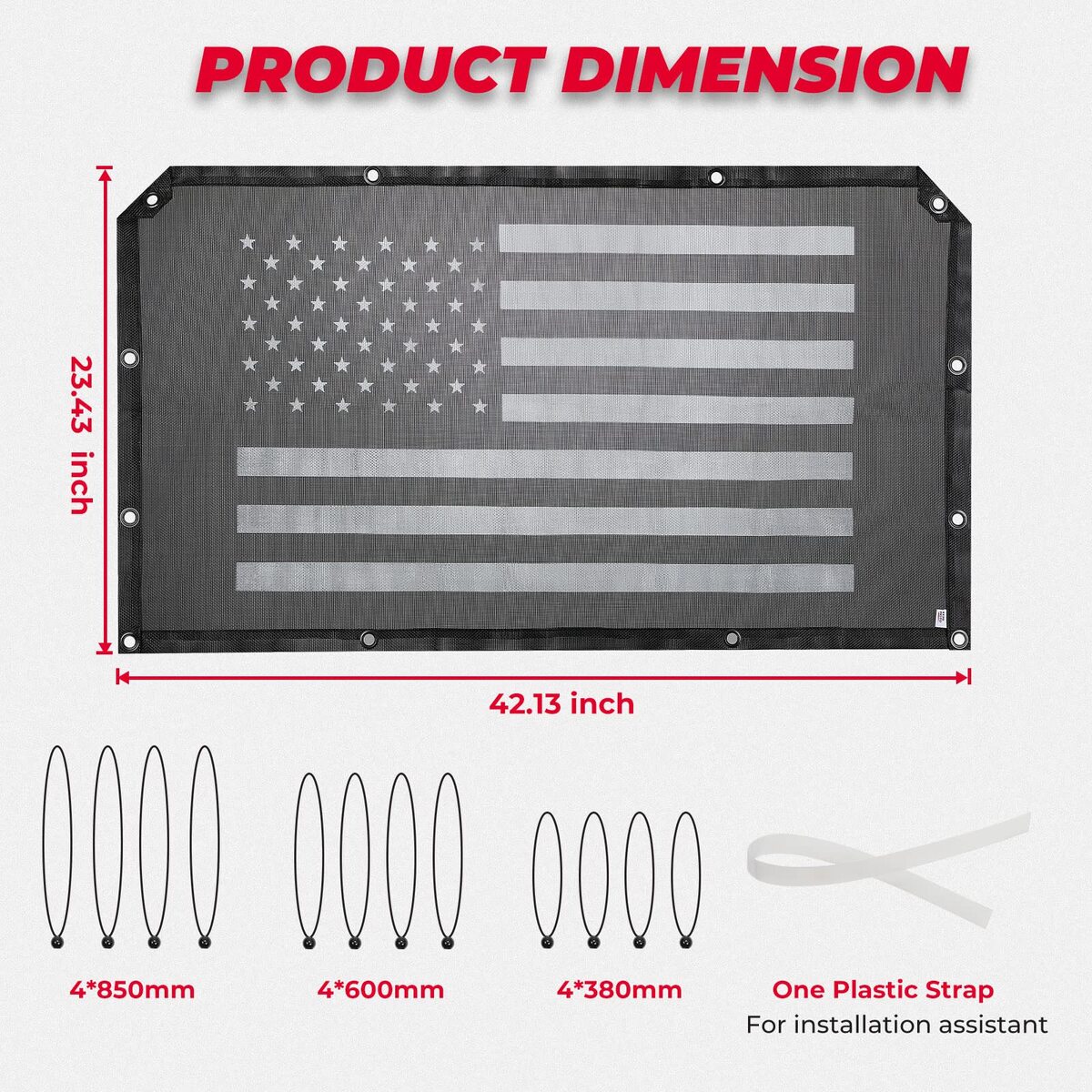 Kemimoto Honda Pioneer Soft Rear Window Net