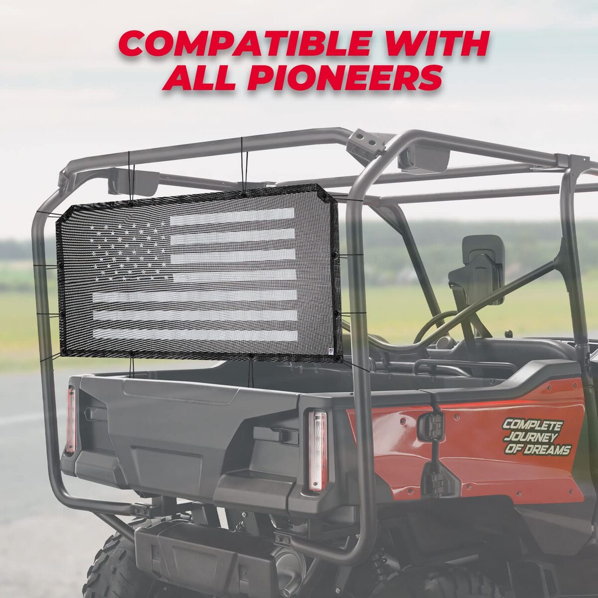 Kemimoto Honda Pioneer Soft Rear Window Net